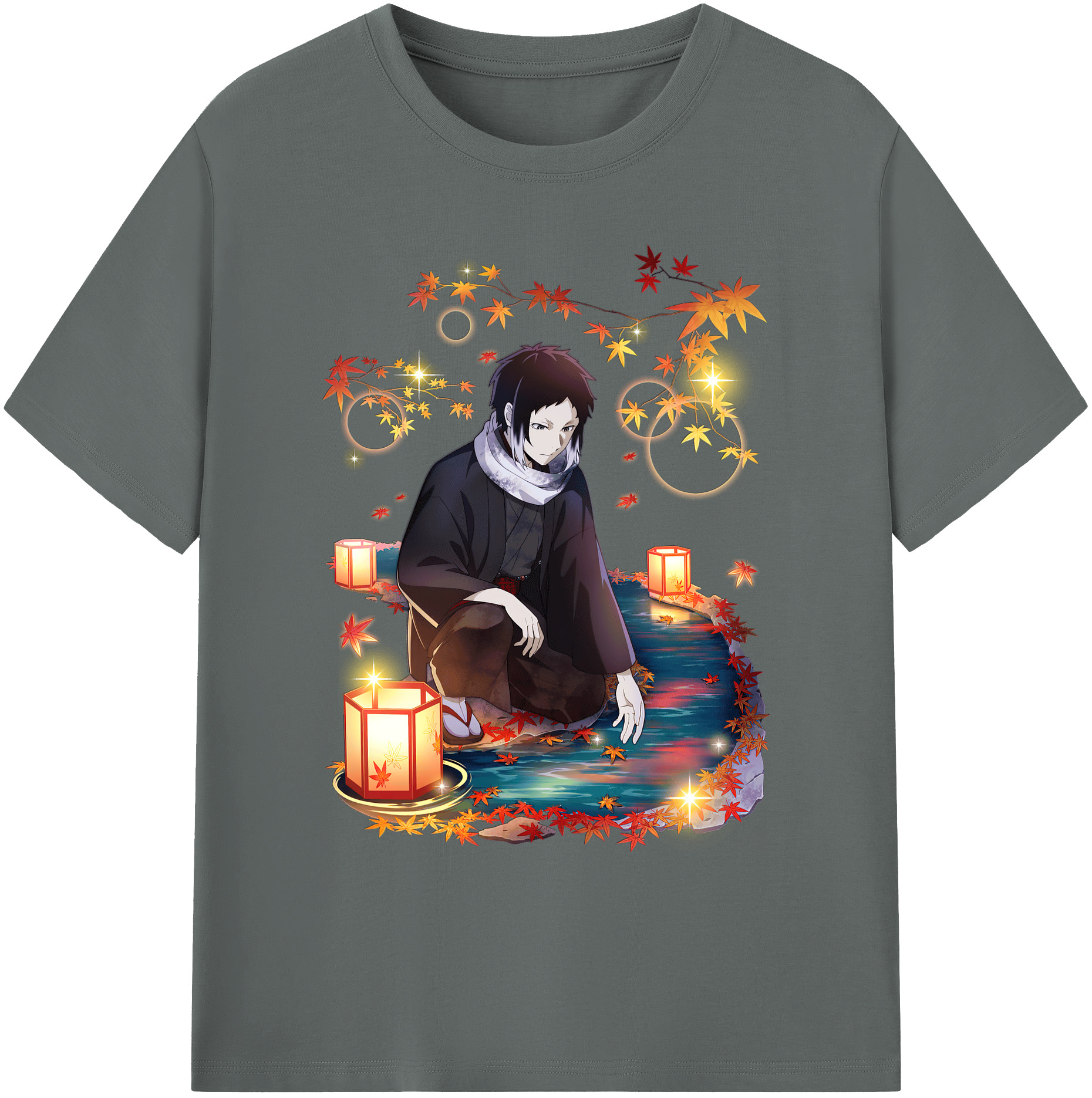 （画像用） 文豪ストレイドッグス Bungo Stray Dogs 綿100％ メンズ半袖Tシャツ｜肌触りやわらか＆通気性